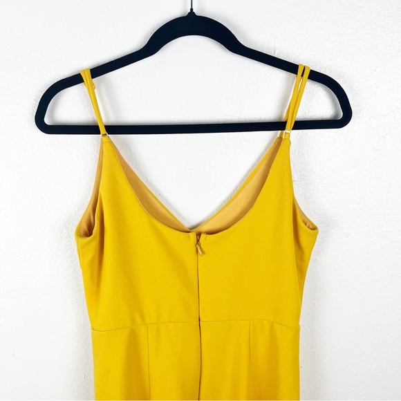 LULUS Infinite Glory Golden Yellow Adjustable Strap Lined Mermaid Maxi Dress - Picture 9 of 13